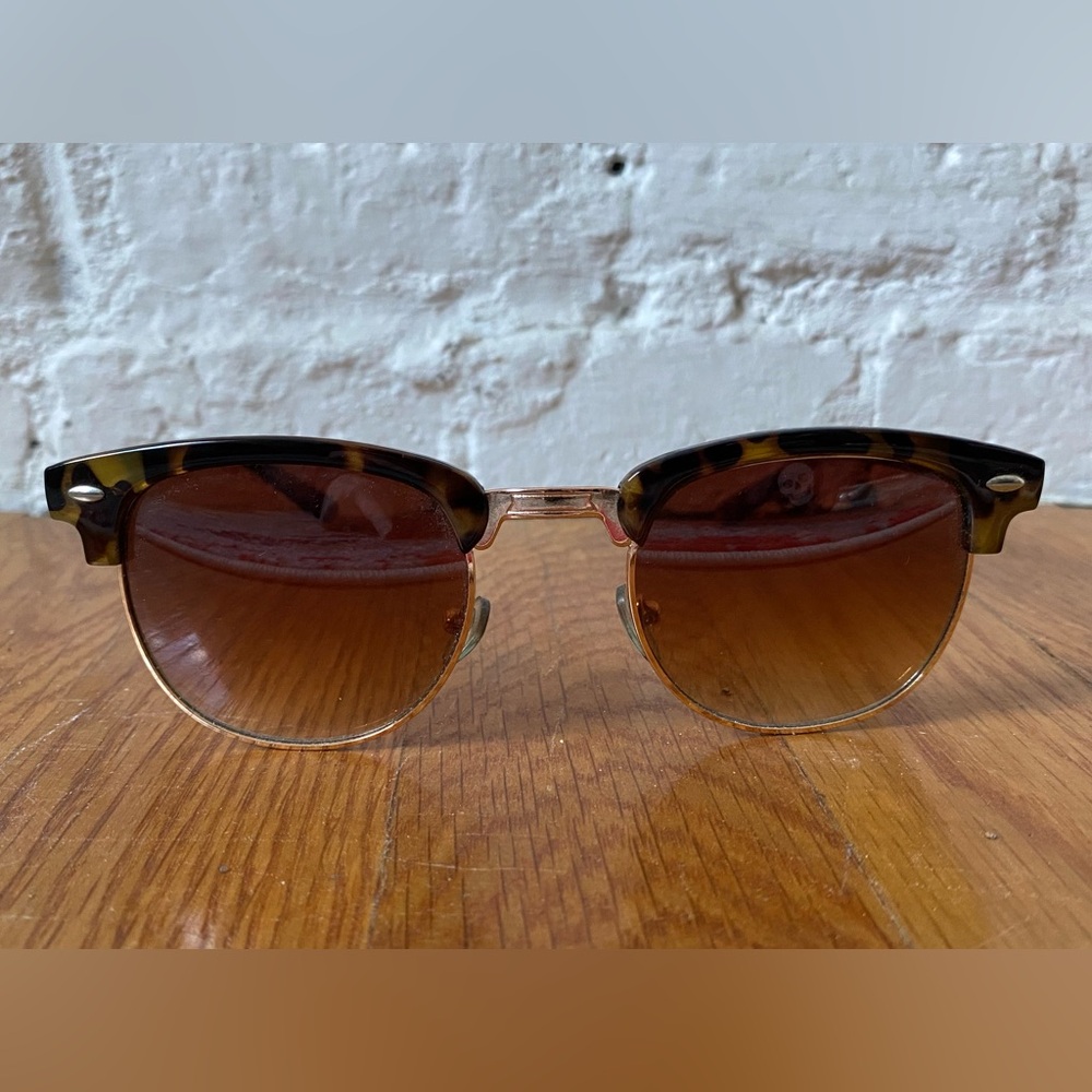 Tortoise Browline Sunglasses